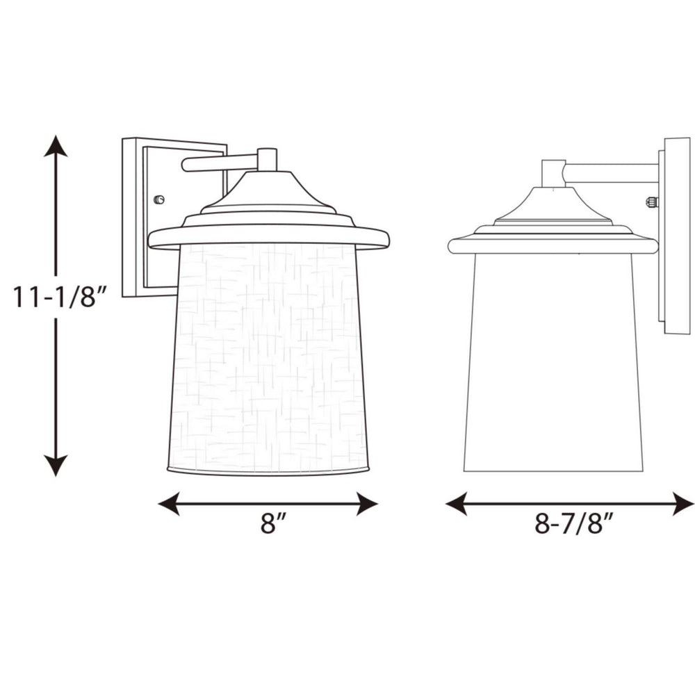 Progress Canada - P6060-31 - One Light Wall Lantern - Essential - Black