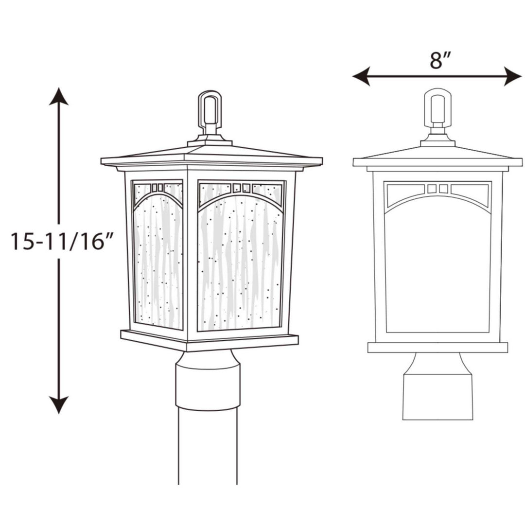 Progress Canada - P6452-20 - One Light Post Lantern - Residence - Antique Bronze