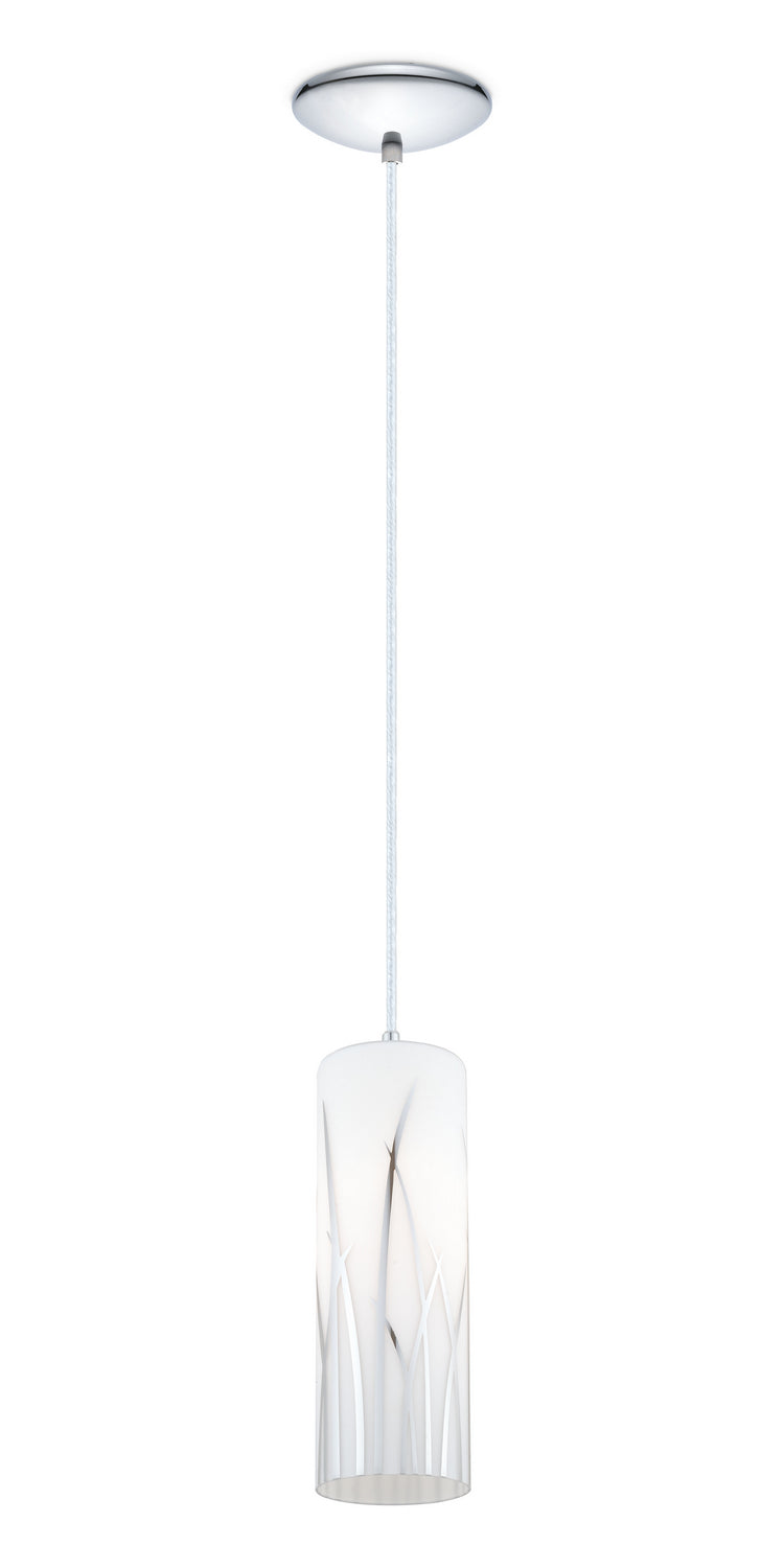 Eglo Canada - 92739A - One Light Pendant - Rivato - White/Chrome
