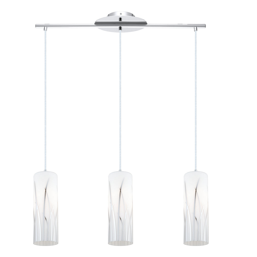 Eglo Canada - 92741A - Three Light Pendant - Rivato - Chrome