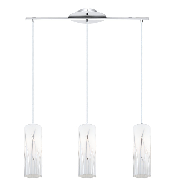 Eglo Canada - 92741A - Three Light Pendant - Rivato - Chrome