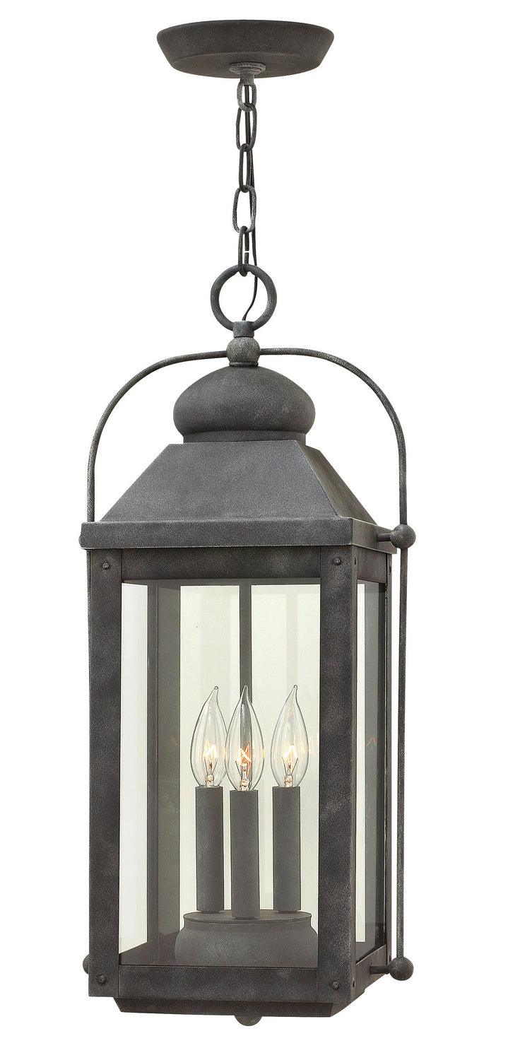Hinkley Canada - 1852DZ - LED Hanging Lantern - Anchorage - Aged Zinc