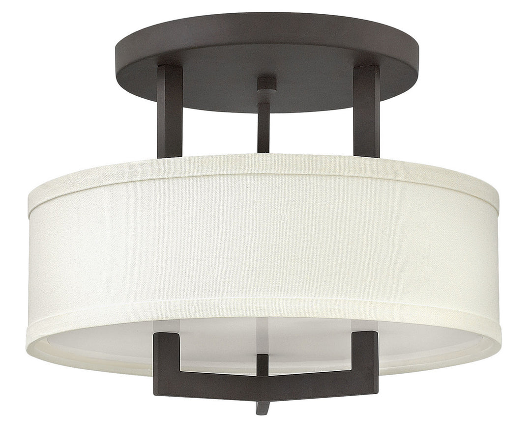 Hampton LED Semi-Flush Mount in Buckeye Bronze - available from The Lighting Shoppe, trusted by Canadian homeowners