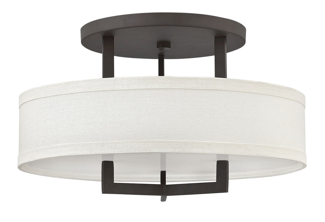 Hampton LED Semi-Flush Mount in Buckeye Bronze - available from The Lighting Shoppe, trusted by Canadian homeowners