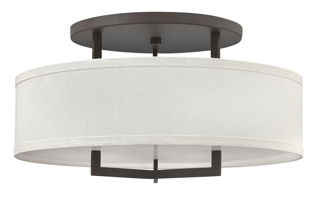Hampton LED Semi-Flush Mount in Buckeye Bronze - available from The Lighting Shoppe, trusted by Canadian homeowners