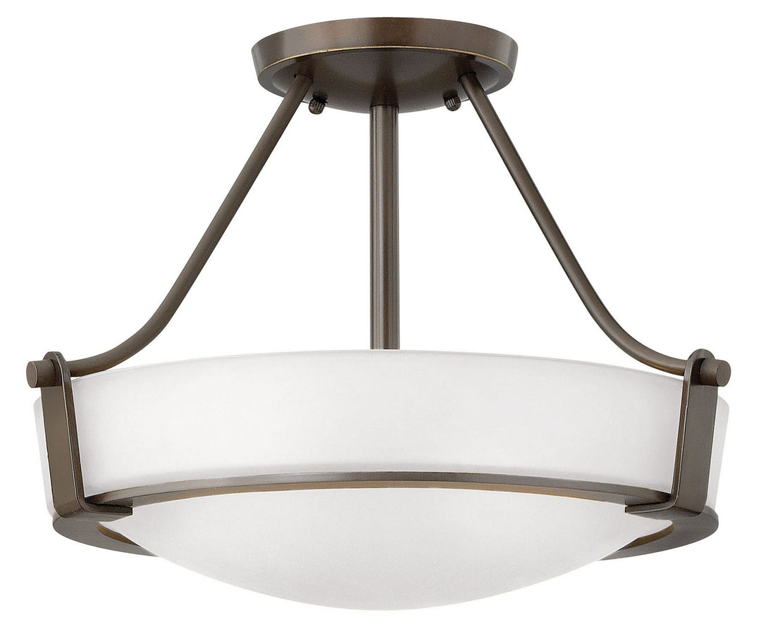 Hathaway LED Semi-Flush Mount in Olde Bronze - available from The Lighting Shoppe, trusted by Canadian homeowners