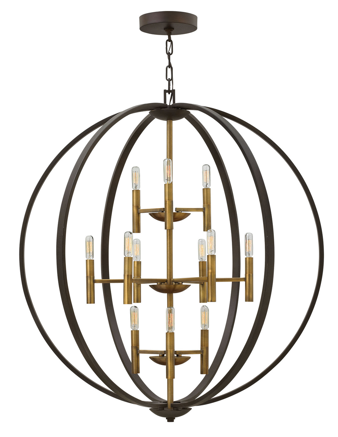Hinkley Canada - 3469SB - LED Chandelier - Euclid - Spanish Bronze