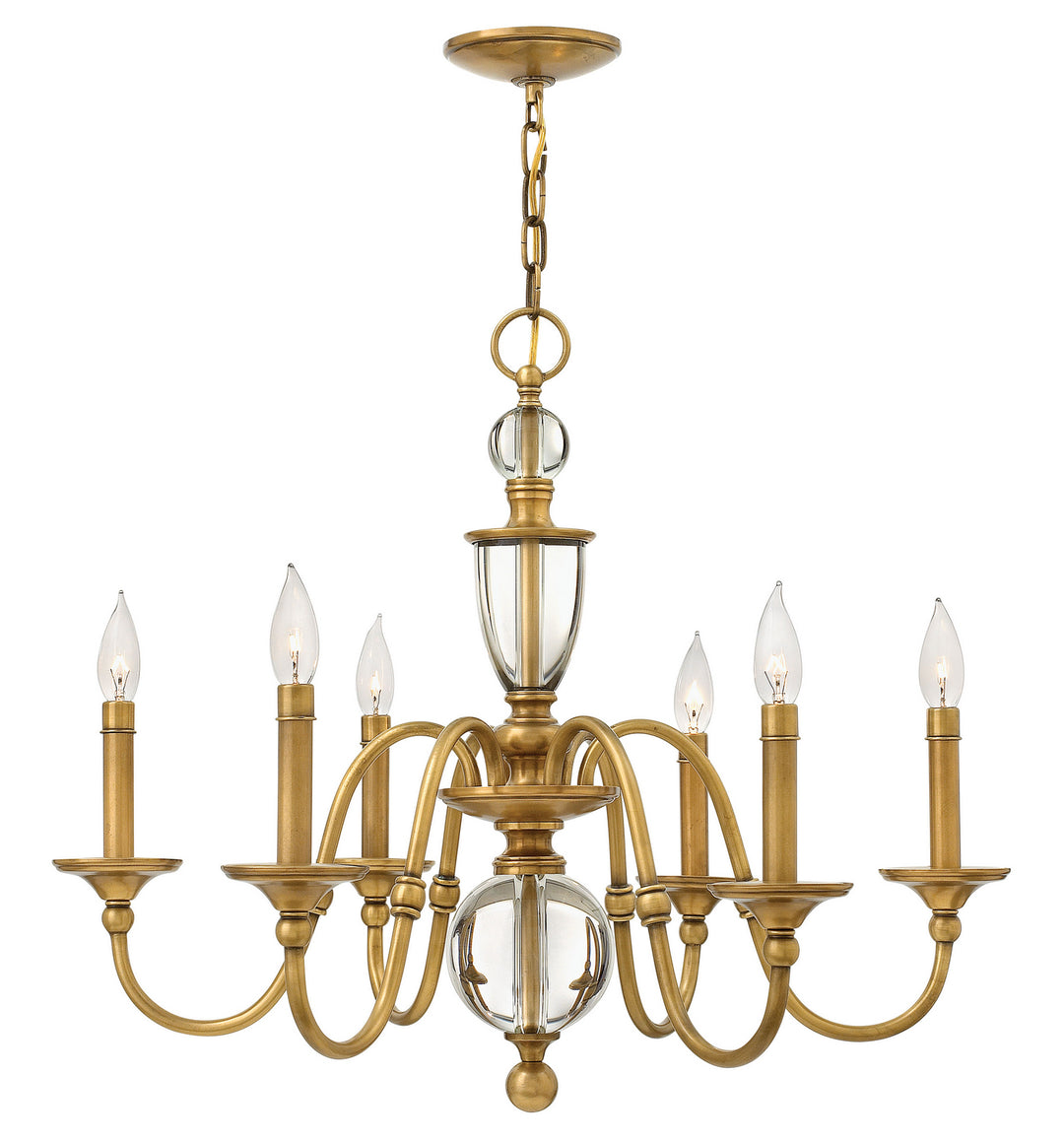 Hinkley Canada - 4956HB - LED Chandelier - Eleanor - Heritage Brass