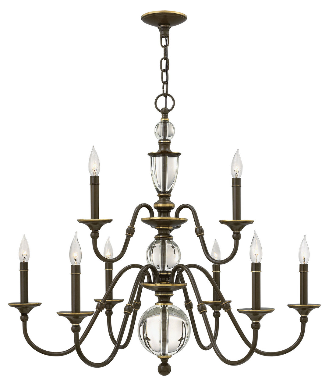 Hinkley Canada - 4958LZ - LED Chandelier - Eleanor - Light Oiled Bronze