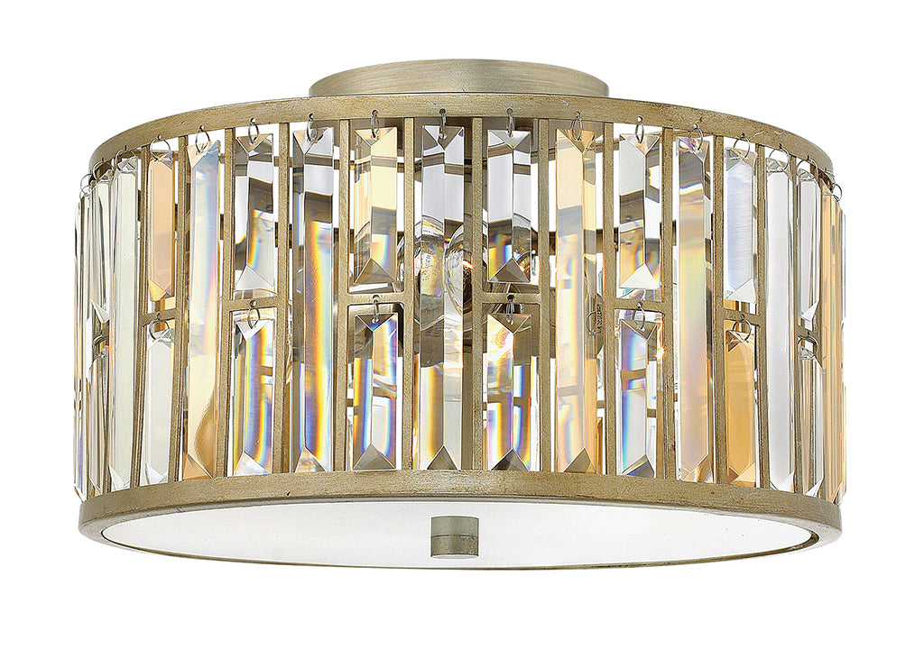 Gemma LED Flush Mount in Silver Leaf - available from The Lighting Shoppe, trusted by Canadian homeowners
