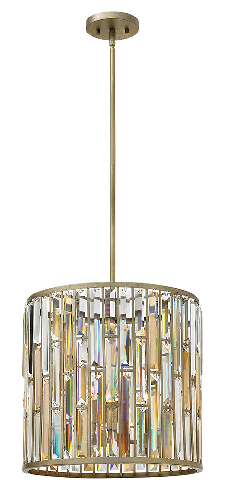 Gemma LED Foyer Pendant in Silver Leaf - available from The Lighting Shoppe, trusted by Canadian homeowners