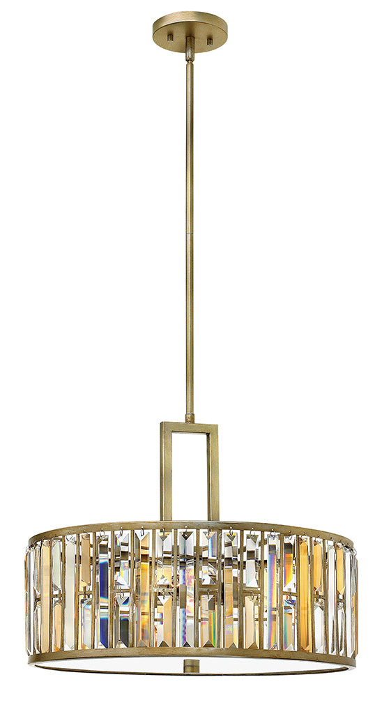 Gemma LED Foyer Pendant in Silver Leaf - available from The Lighting Shoppe, trusted by Canadian homeowners