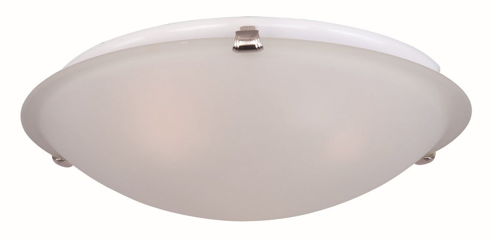 Maxim - 2681FTSN - Three Light Flush Mount - Malaga - Satin Nickel