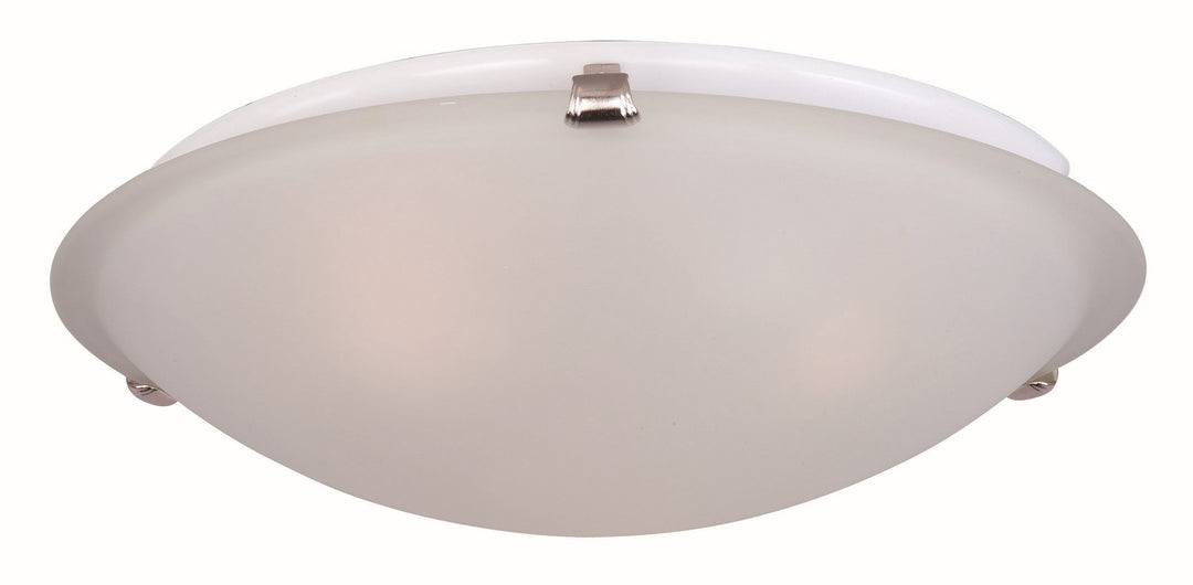 Maxim - 2681FTSN - Three Light Flush Mount - Malaga - Satin Nickel