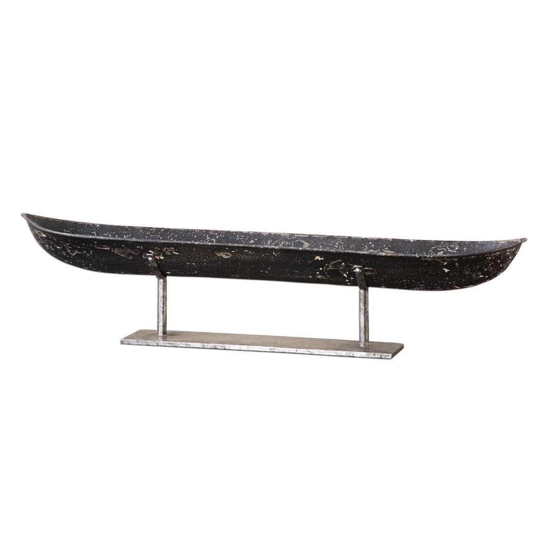 River Boat Sculpture in Aged Black w/Silver - available from The Lighting Shoppe, trusted by Canadian homeowners