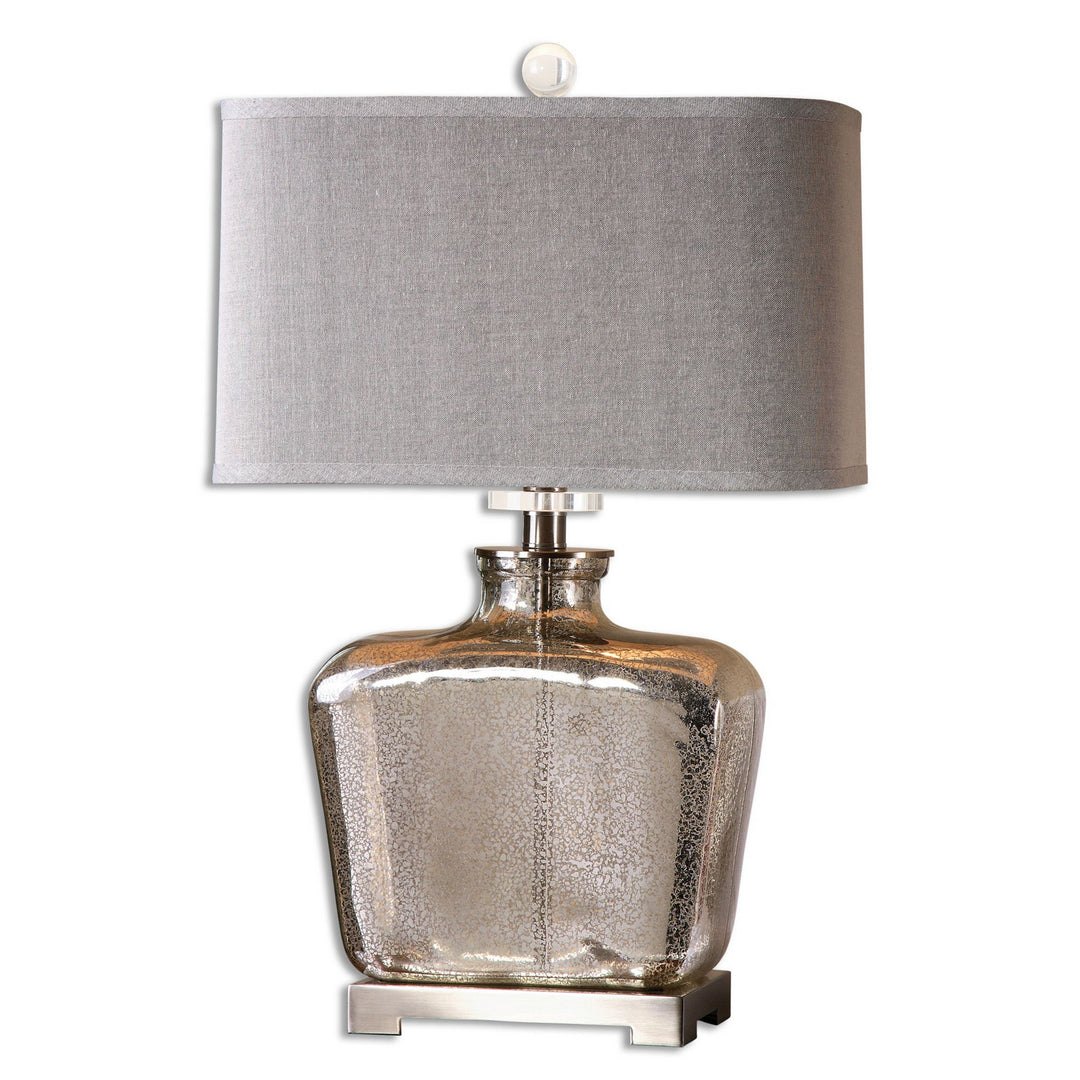 Molinara One Light Table Lamp in Brushed Nickel - available from The Lighting Shoppe, trusted by Canadian homeowners