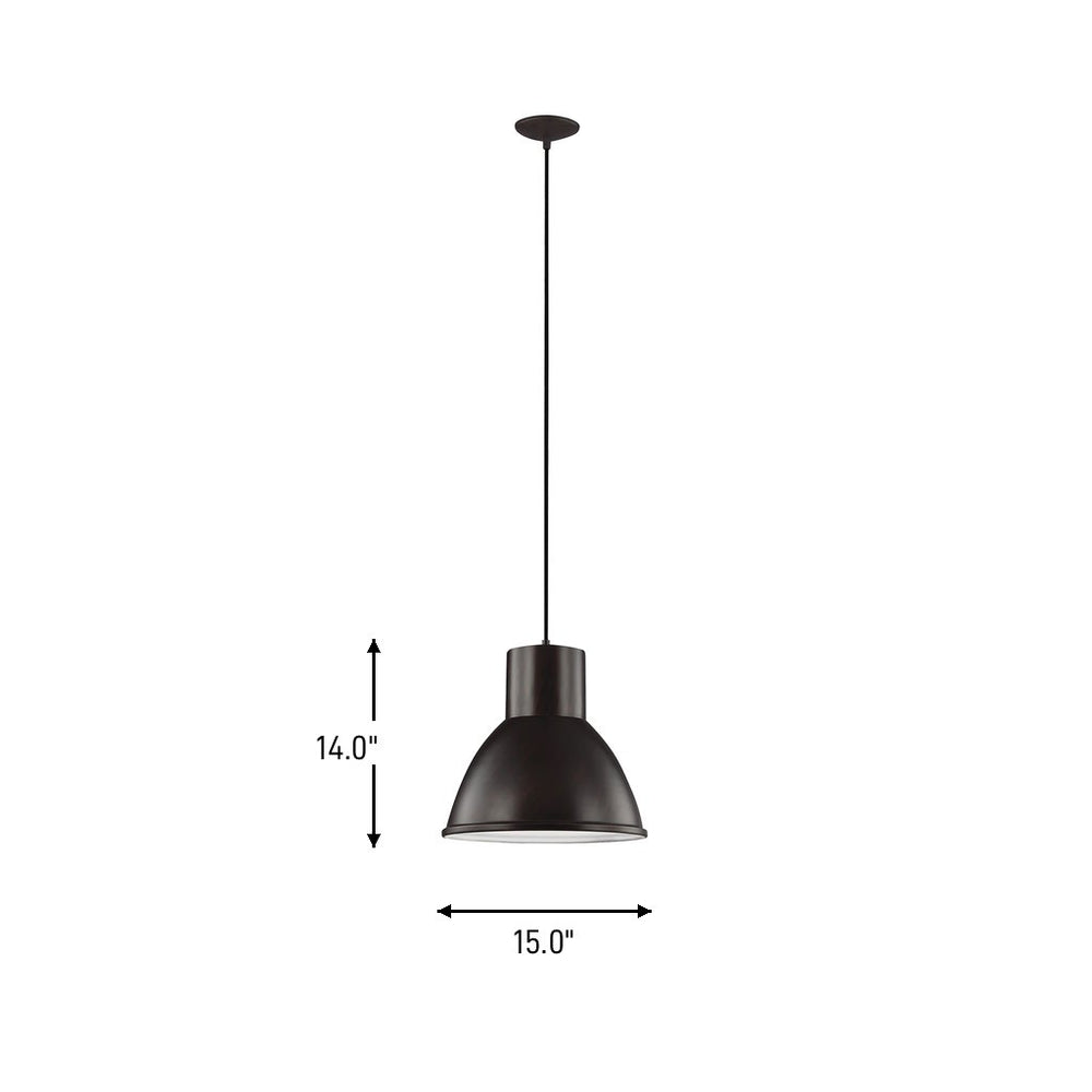 Generation Lighting Canada - 6517401-710 - One Light Pendant - Division Street - Bronze