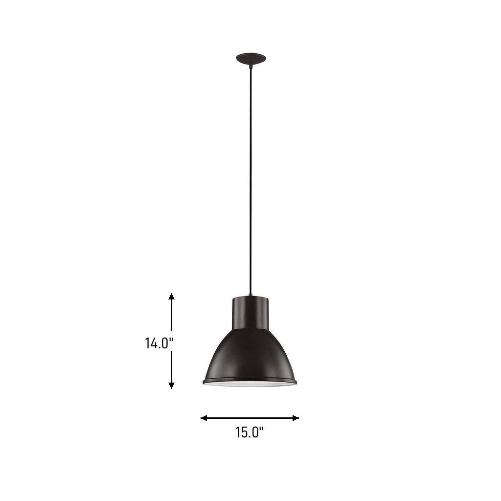 Generation Lighting Canada - 6517401-710 - One Light Pendant - Division Street - Bronze