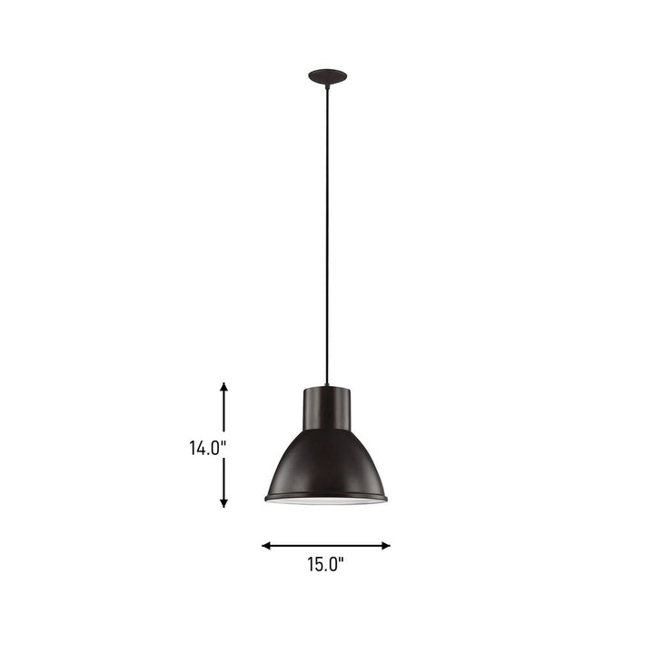 Generation Lighting Canada - 6517401-710 - One Light Pendant - Division Street - Bronze