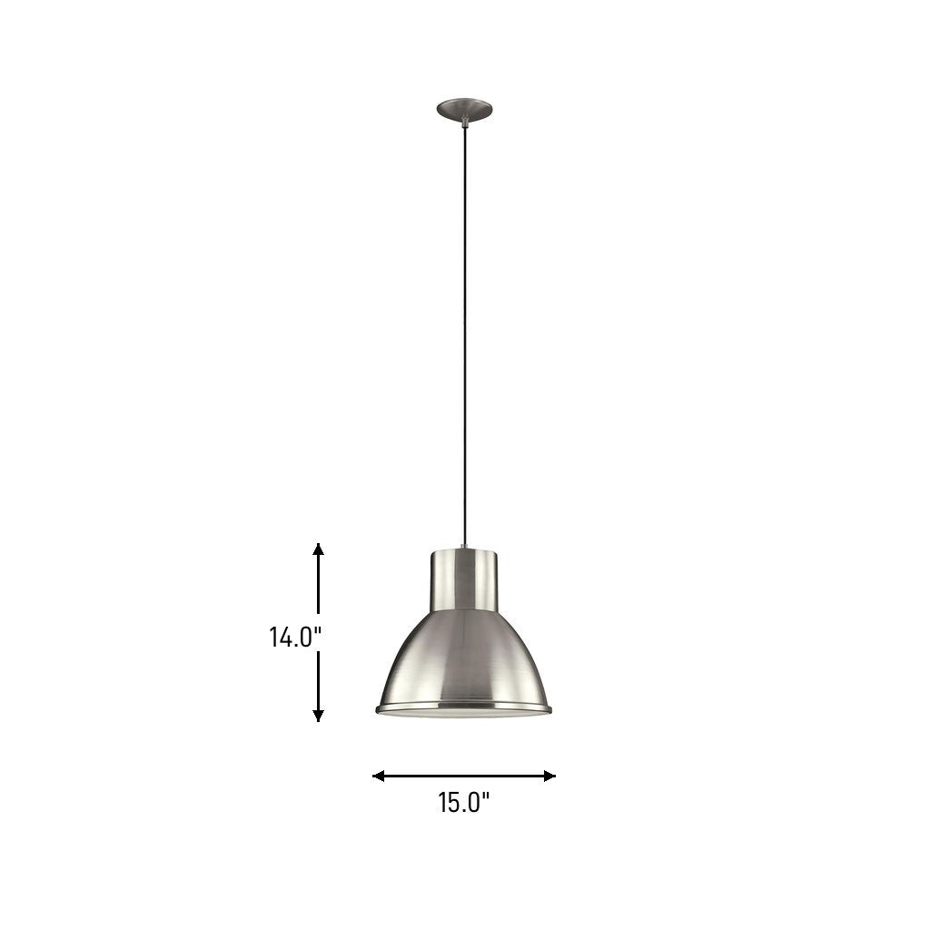 Generation Lighting Canada - 6517401-962 - One Light Pendant - Division Street - Brushed Nickel