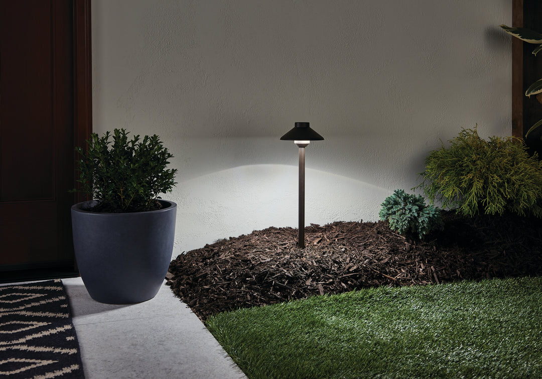 Kichler Canada - 15820AZT - Stepped Dome LED Path - Landscape Led - Textured Architectural Bronze