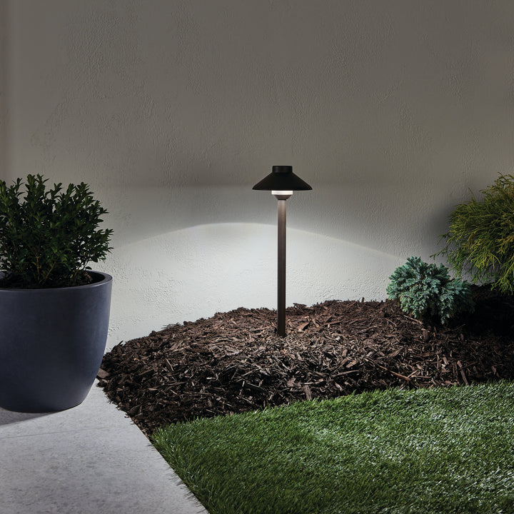 Kichler Canada - 15820AZT - Stepped Dome LED Path - Landscape Led - Textured Architectural Bronze