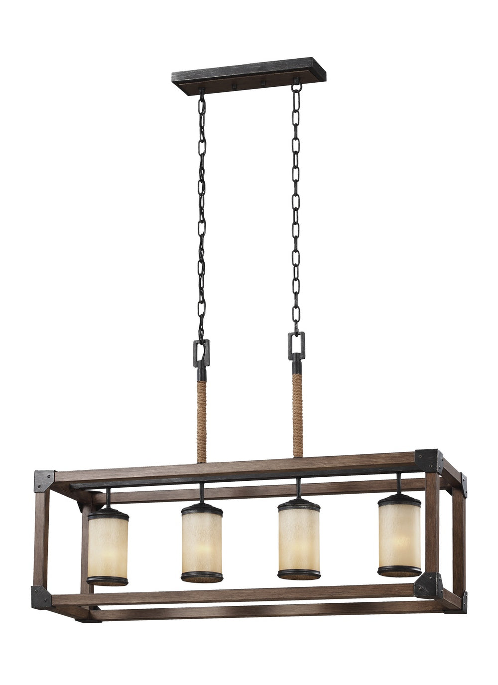 Generation Lighting Canada - 6613304-846 - Four Light Island Pendant - Dunning - Stardust