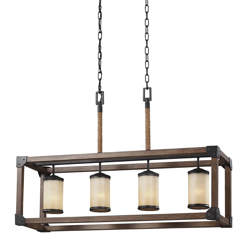 Dunning Four Light Island Pendant in Stardust - available from The Lighting Shoppe, trusted by Canadian homeowners