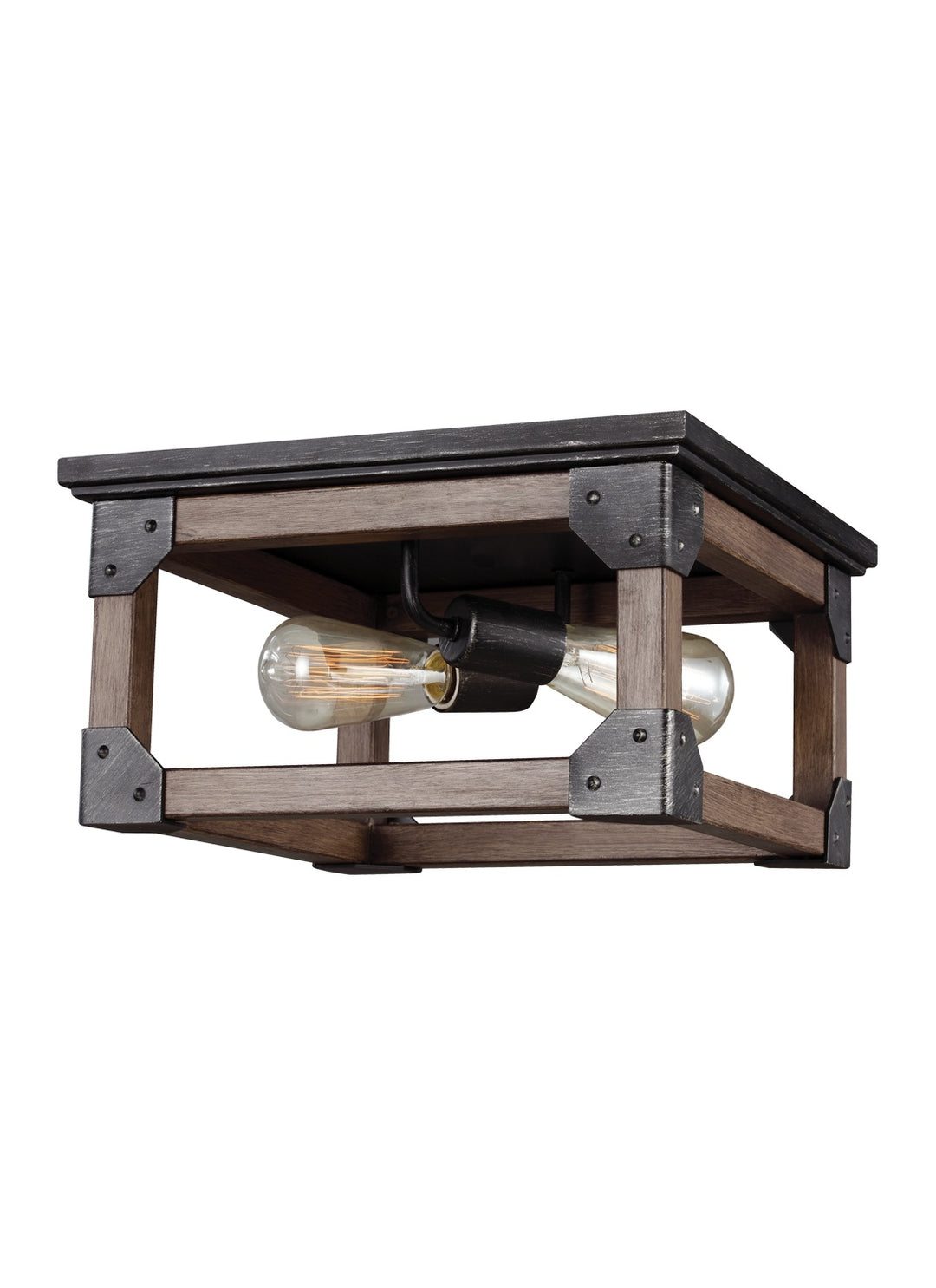 Dunning Two Light Flush Mount in Stardust - available from The Lighting Shoppe, trusted by Canadian homeowners