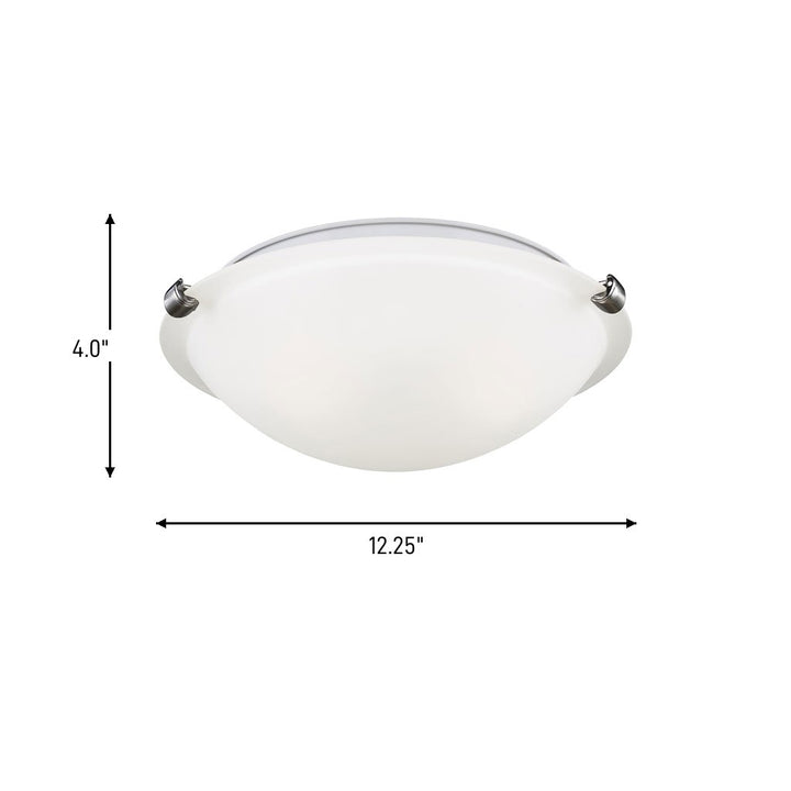 Generation Lighting Canada - 7543502-962 - Two Light Flush Mount - Clip Ceiling Flush Mount - Brushed Nickel