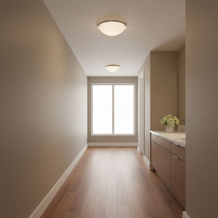 Generation Lighting Canada - 7543502-962 - Two Light Flush Mount - Clip Ceiling Flush Mount - Brushed Nickel