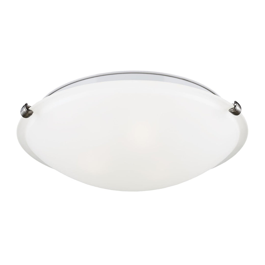 Generation Lighting Canada - 7543503-962 - Three Light Flush Mount - Clip Ceiling Flush Mount - Brushed Nickel