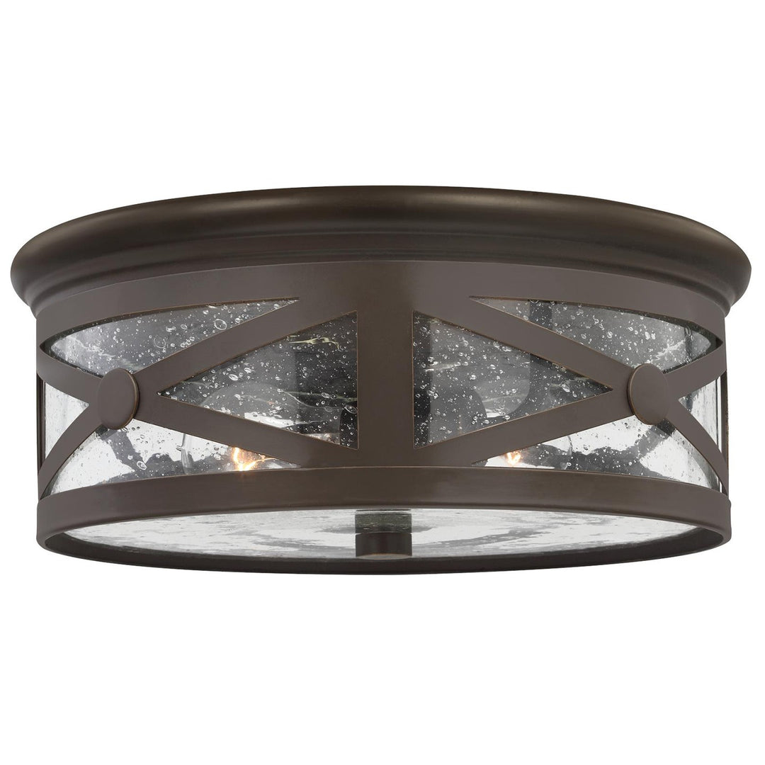 Generation Lighting Canada - 7821402-71 - Two Light Outdoor Flush Mount - Outdoor Ceiling - Antique Bronze