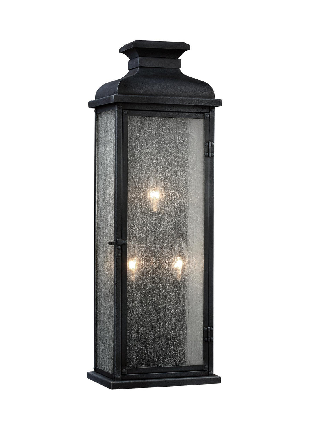 Visual Comfort Studio Canada - OL11102DWZ - Three Light Lantern - Pediment - Dark Weathered Zinc