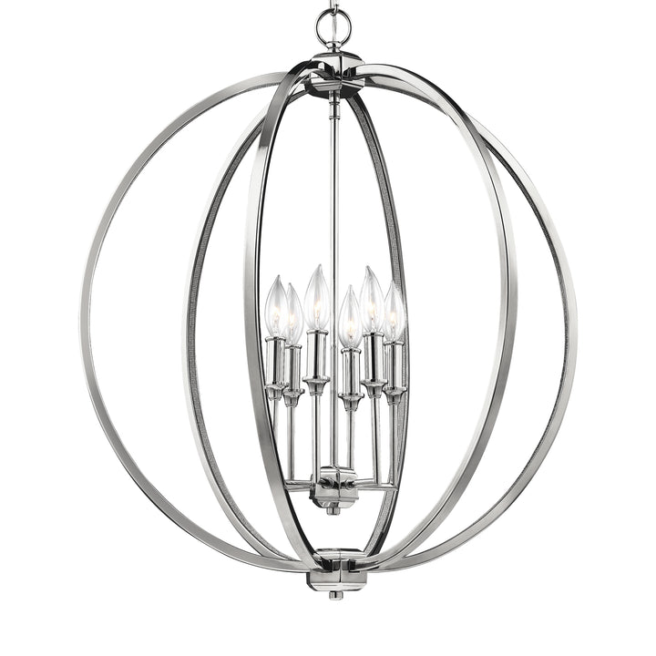 Visual Comfort Studio Canada - F3061/6PN - Six Light Pendant - Corinne - Polished Nickel