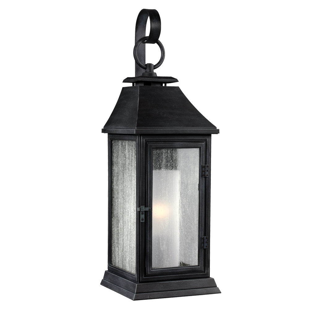 Shepherd One Light Lantern in Dark Weathered Zinc - available from The Lighting Shoppe, trusted by Canadian homeowners