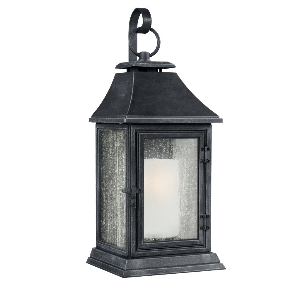 Shepherd One Light Lantern in Dark Weathered Zinc - available from The Lighting Shoppe, trusted by Canadian homeowners