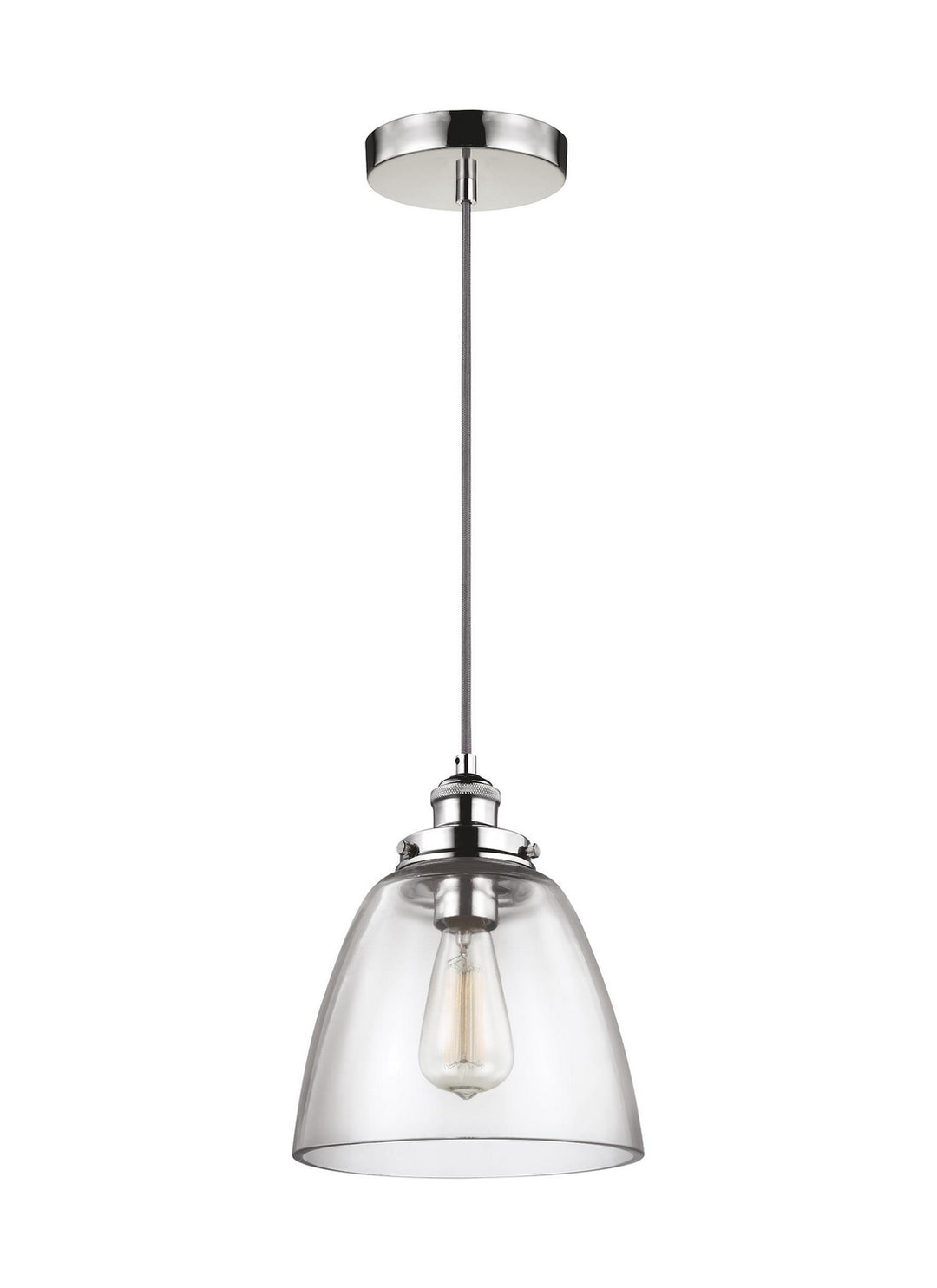 Visual Comfort Studio Canada - P1349PN - One Light Pendant - Baskin - Polished Nickel