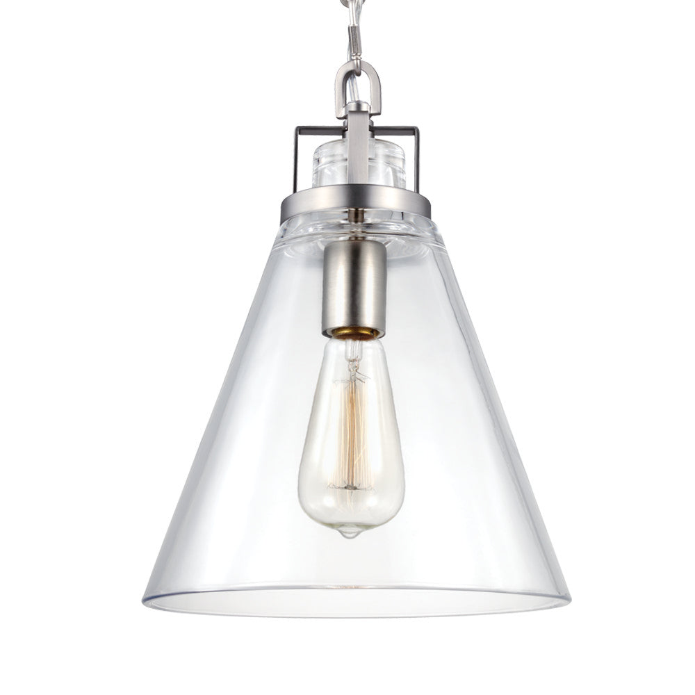 Visual Comfort Studio Canada - P1370SN - One Light Pendant - Frontage - Satin Nickel