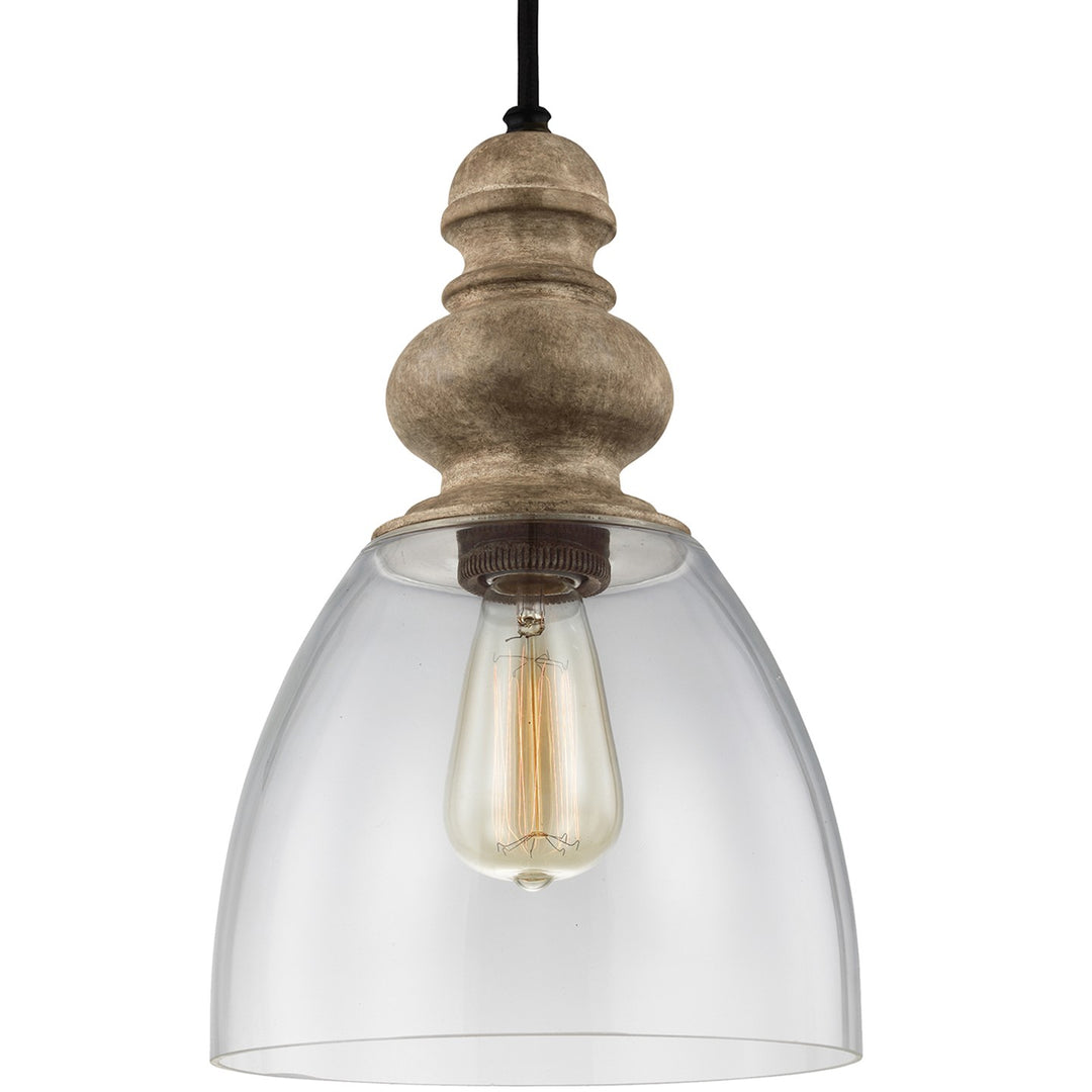 Matrimonio One Light Pendant in Driftwood / Dark Weathered Zinc - available from The Lighting Shoppe, trusted by Canadian homeowners