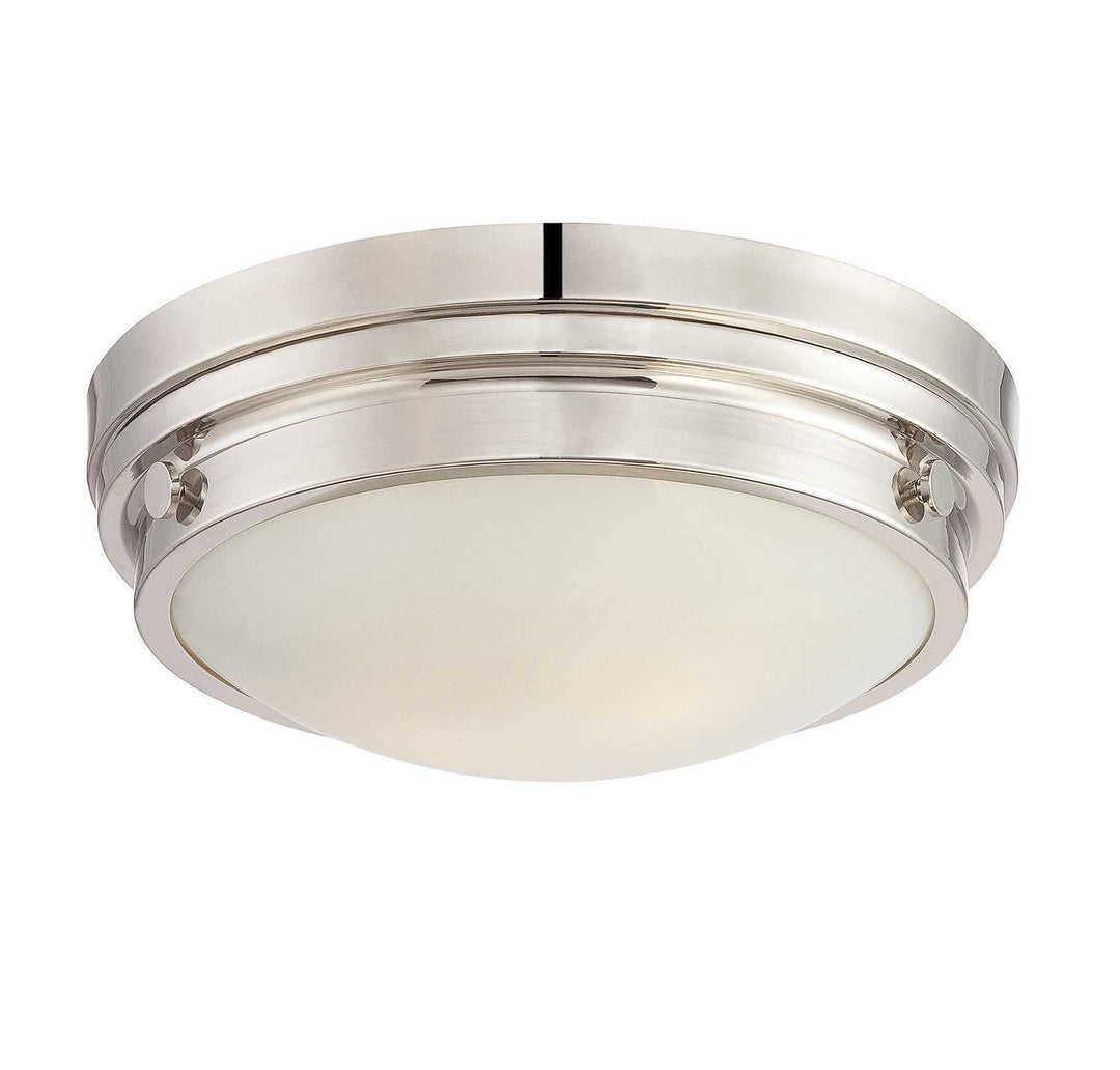 Lucerne Two Light Flush Mount in Polished Nickel Savoy House