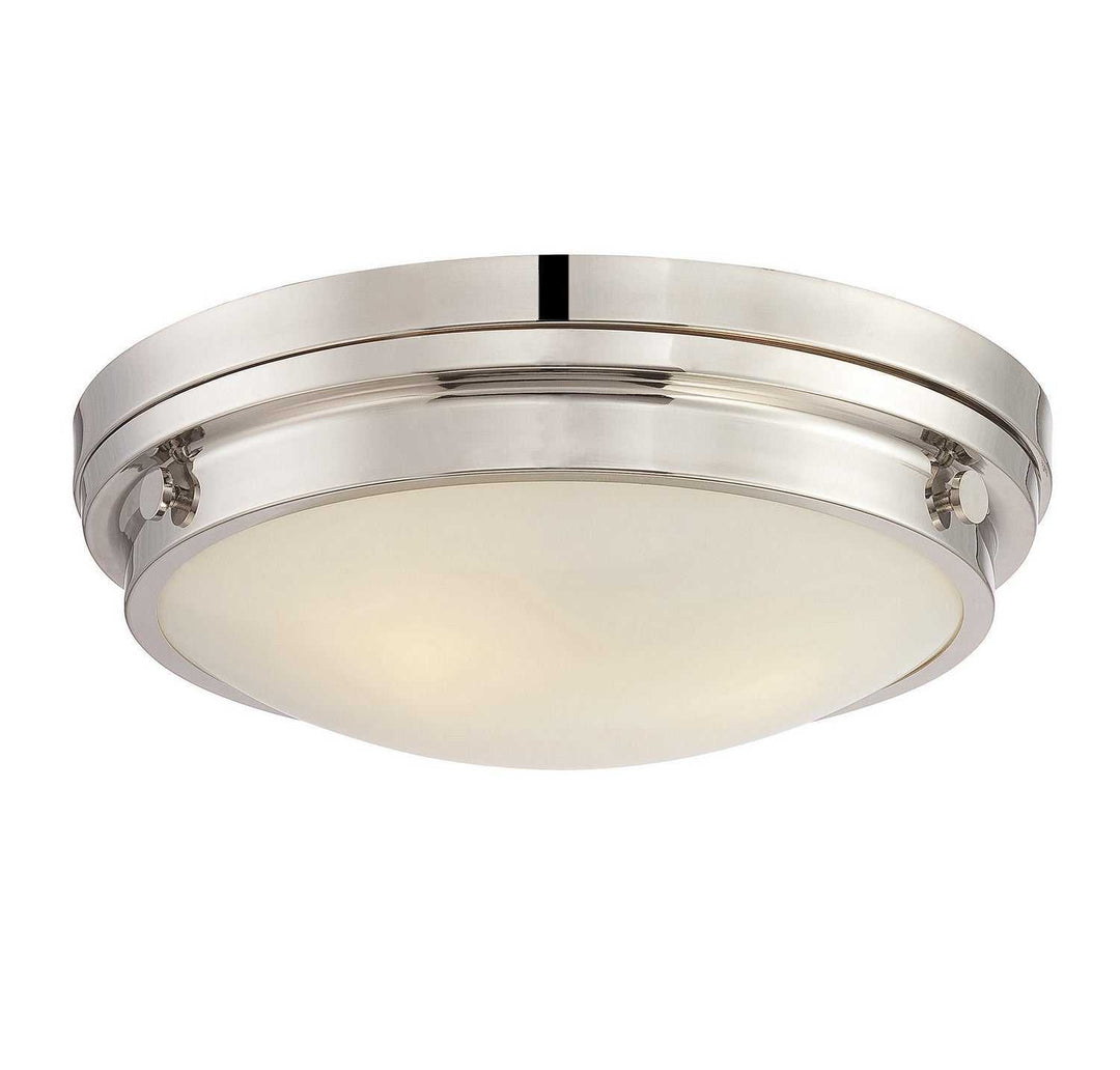 Lucerne Three Light Flush Mount in Polished Nickel Savoy House