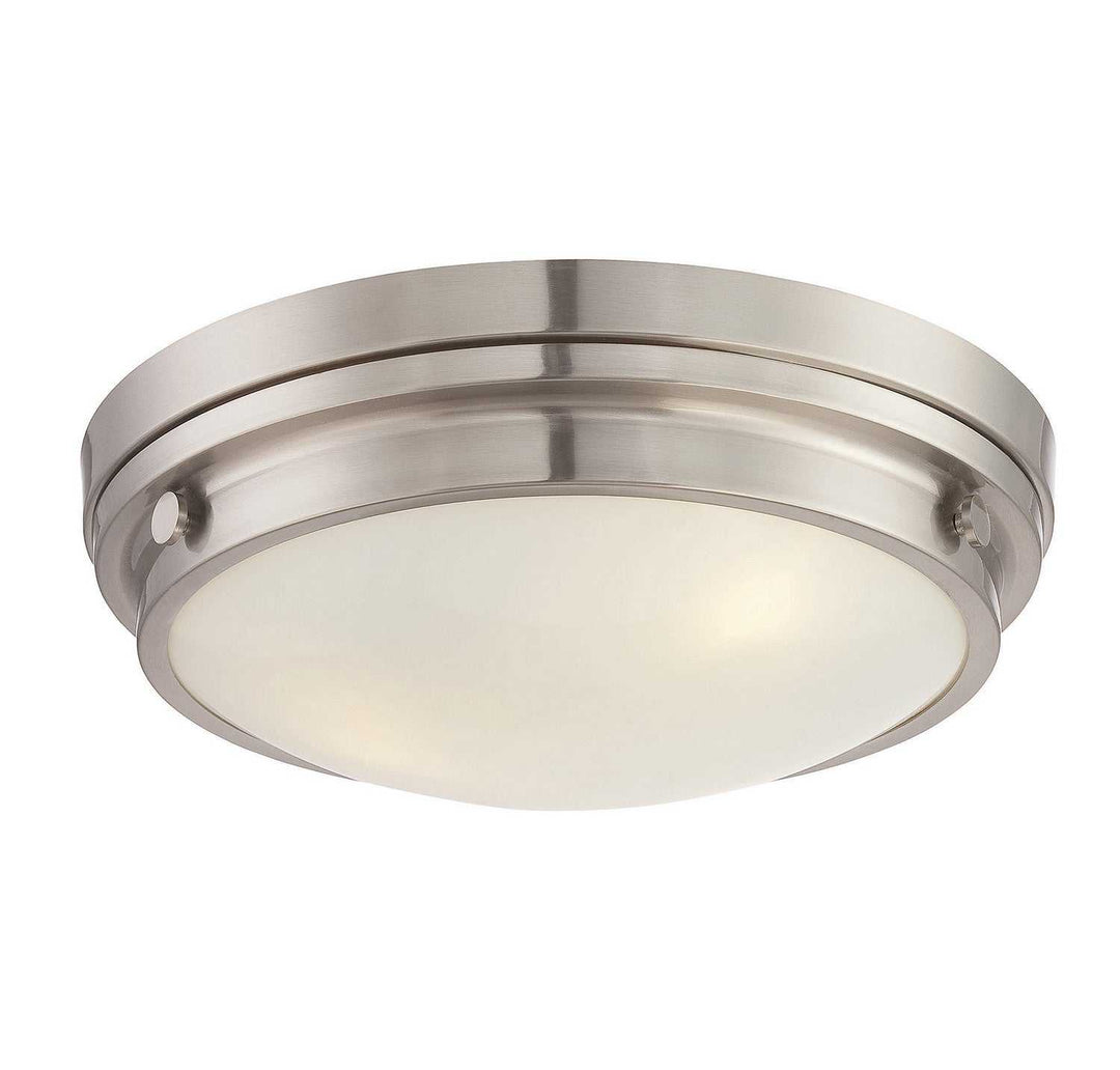Lucerne Three Light Flush Mount in Satin Nickel Savoy House