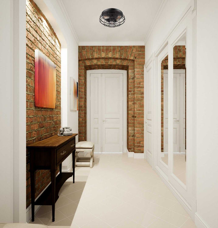 Scout Three Light Flush Mount in English Bronze Savoy House