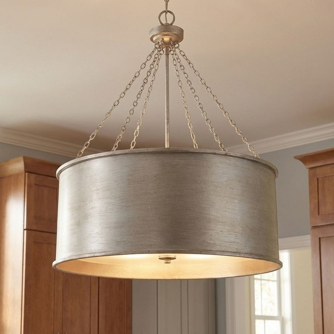 Savoy House - 7-488-6-53 - Six Light Pendant - Rochester - Silver Patina