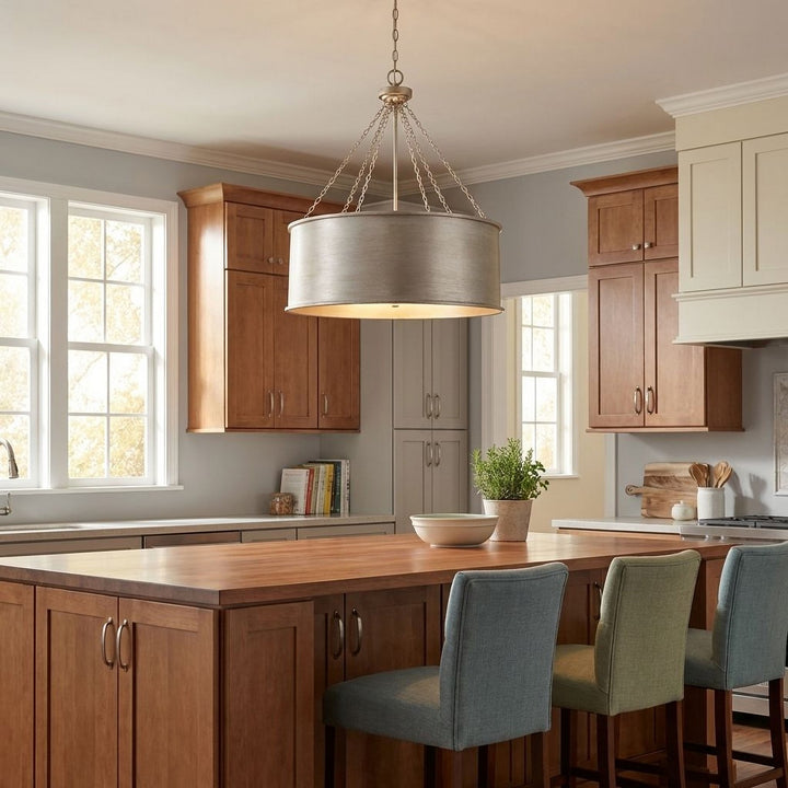 Savoy House - 7-488-6-53 - Six Light Pendant - Rochester - Silver Patina