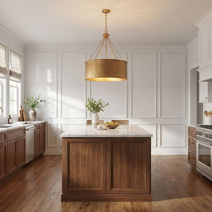 Savoy House - 7-488-6-54 - Six Light Pendant - Rochester - Gold Patina