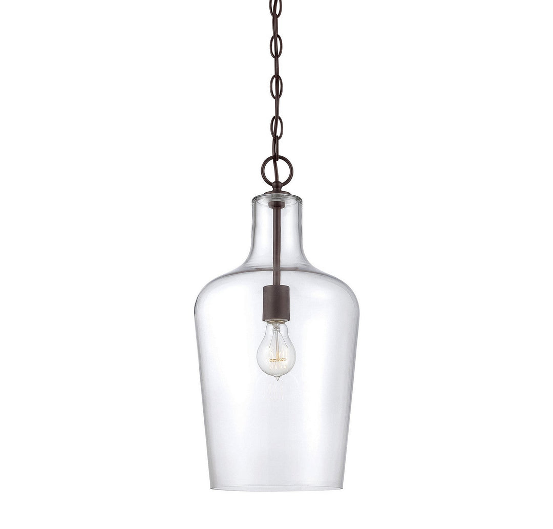 Franklin One Light Pendant in English Bronze Savoy House