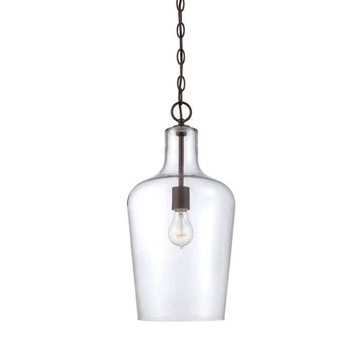 Franklin One Light Pendant in English Bronze Savoy House
