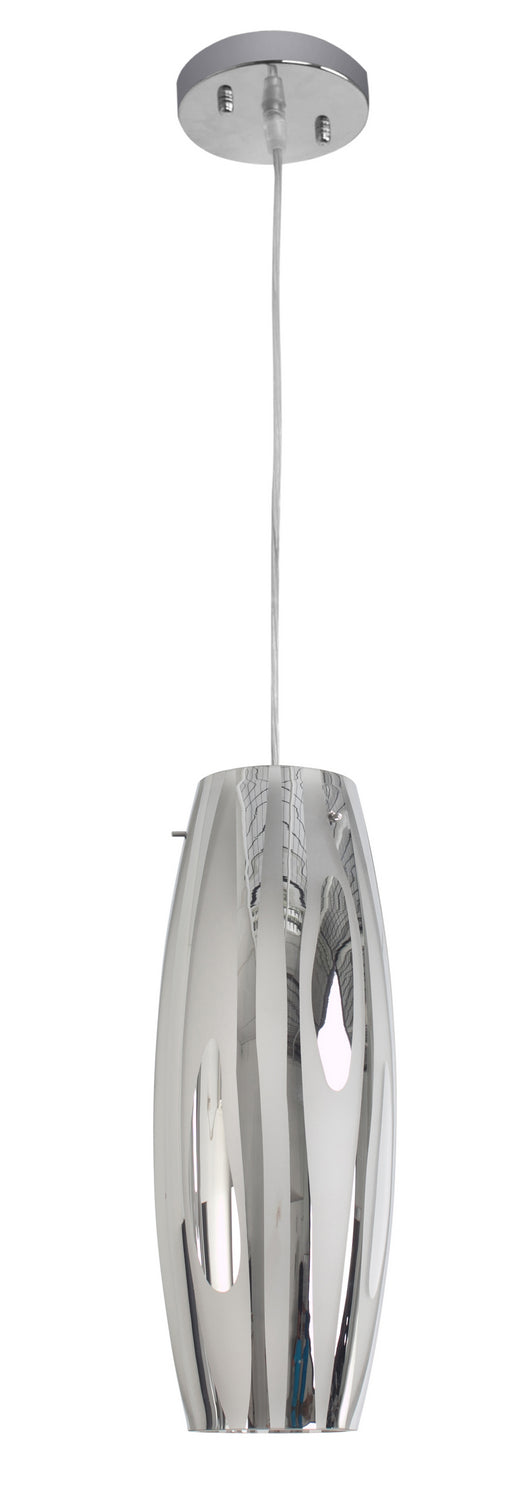 Varaluz - AC1070 - One Light Mini Pendant - Chroman Empire - Chrome